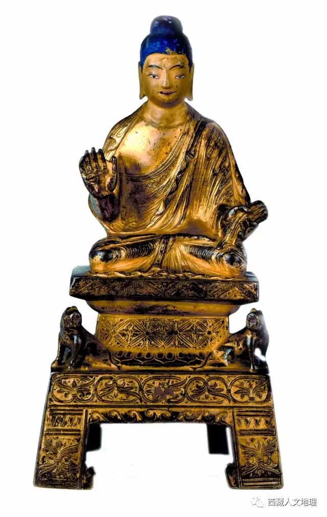 中国佛像大魏平和三年款合金弥勒佛坐像