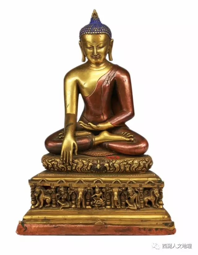 印度佛像合金释迦牟尼佛坐像